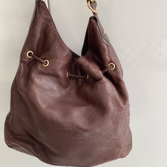 Elaine Turner Chocolate Brown, Hobo Shoulder Bag, Butter Soft Leather.Delicious - Picture 6 of 9